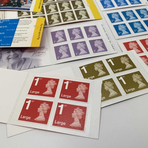 421 - Great Britain Mint Decimal Machin Head Definitive Stamps in Booklets. Comprising: 24 x 2nd; 130 x 1s... 