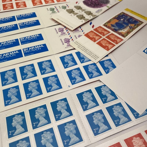 421 - Great Britain Mint Decimal Machin Head Definitive Stamps in Booklets. Comprising: 24 x 2nd; 130 x 1s... 