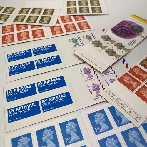 421 - Great Britain Mint Decimal Machin Head Definitive Stamps in Booklets. Comprising: 24 x 2nd; 130 x 1s... 