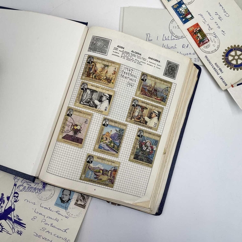 432 - World Stamps in Album, Stockbooks, Pages, Boxes etc. A box containing a wide range of world stamps. ... 