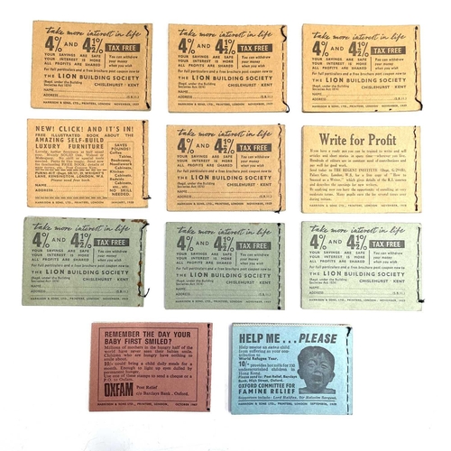 465 - G.B 0Pre-Decimal Booklets.1950/60's stamp booklets. 2/6 d F60 x 3, 5/- H31 x 3, H31 inv.2d, H32, H36... 