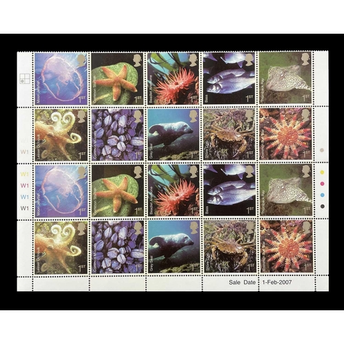 486 - Great Britain Decimal Mint Stamps A box containing a number of folders containing unmounted mint cyl... 