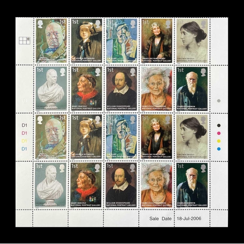 486 - Great Britain Decimal Mint Stamps A box containing a number of folders containing unmounted mint cyl... 