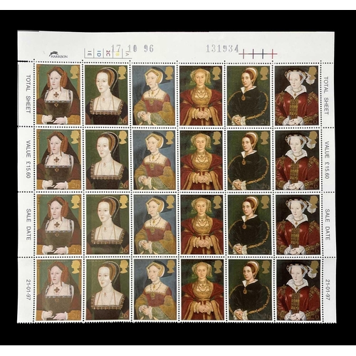 486 - Great Britain Decimal Mint Stamps A box containing a number of folders containing unmounted mint cyl... 