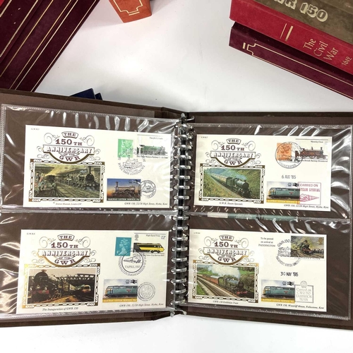 493 - Benham Silk Covers - Railway, Military & Other Categories + Other First Day Covers. in 2 boxes compr... 