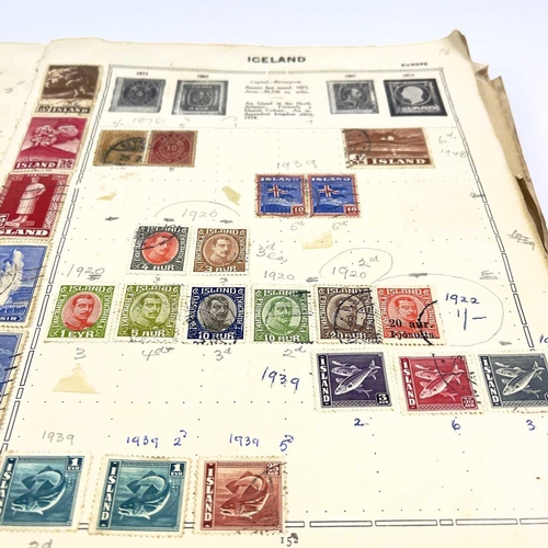 495 - World Stamp Collection & King George Vl Wartime Malaya Banknotes. Stamp Collection is a 