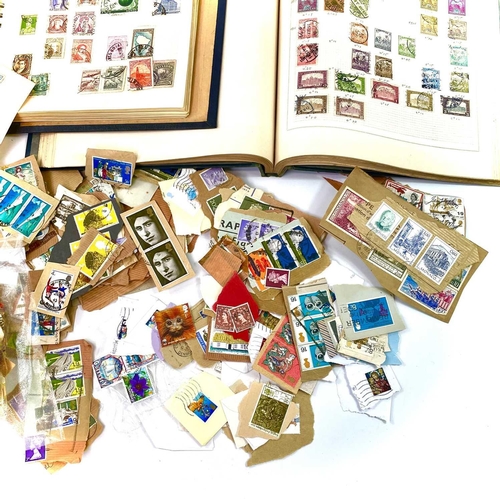 496 - World Stamps. Contained in 3 albums & loose. Mostly foreign but includes better Italian colonies as ... 