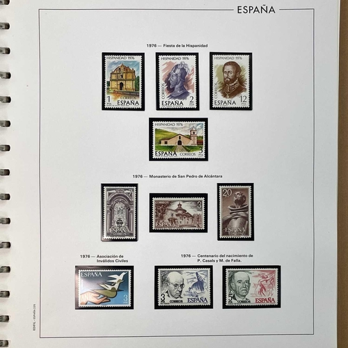 497 - Ediful Spain One Country Album. An exceptionally clean album of unmounted mint Spanish stamps from 1... 