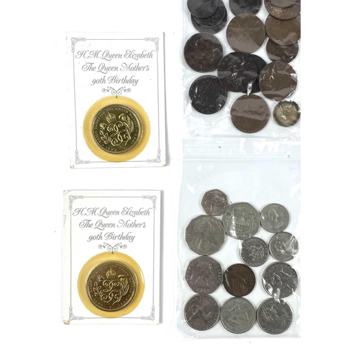 5 - U.S.A, G.B, Isle of Man and Foreign Coins. Comprising a good 1847 1 cent USA coin, 3 x silver dimes ... 