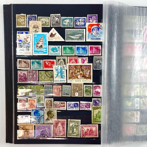 515 - World A to Z Used Collection Plus Mint British Islands Stamps and Various Covers. 1: Two black stock... 