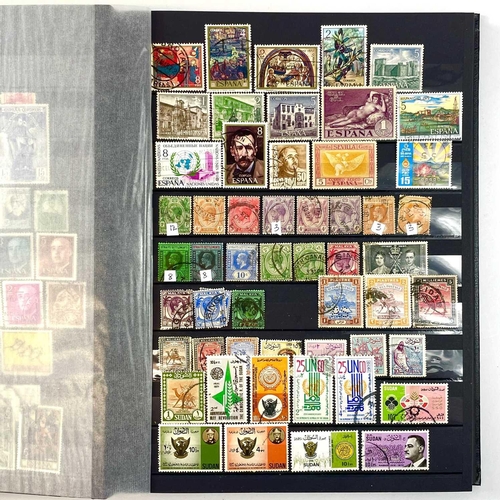 515 - World A to Z Used Collection Plus Mint British Islands Stamps and Various Covers. 1: Two black stock... 