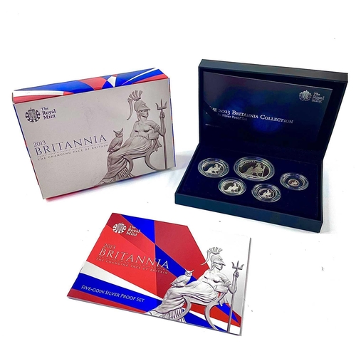 59 - 2013 Royal Mint Silver Proof 5 coin set 