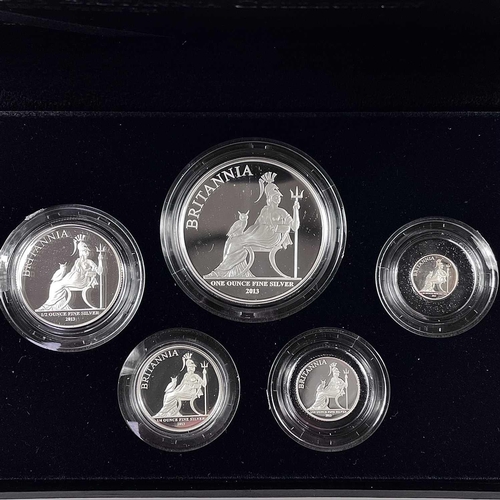 59 - 2013 Royal Mint Silver Proof 5 coin set 