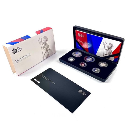 60 - 2014 Royal Mint Silver Proof 6 coin set 