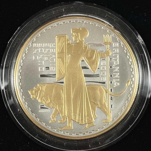 63 - Royal Mint 2006 Britannia Golden Silhouette collection of 5 coins. .Comprising a cased set of 5 one ... 