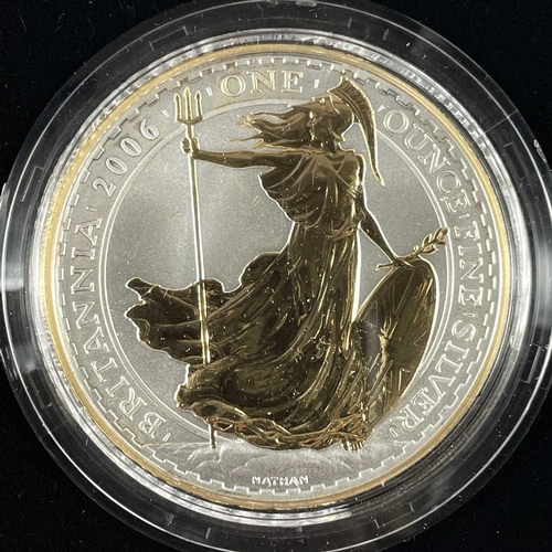 63 - Royal Mint 2006 Britannia Golden Silhouette collection of 5 coins. .Comprising a cased set of 5 one ... 