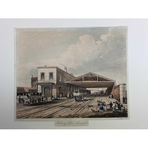 641 - Mid 19th Century Railway coloured engravings (x10) A box containing 10 coloured engravings - noted L... 