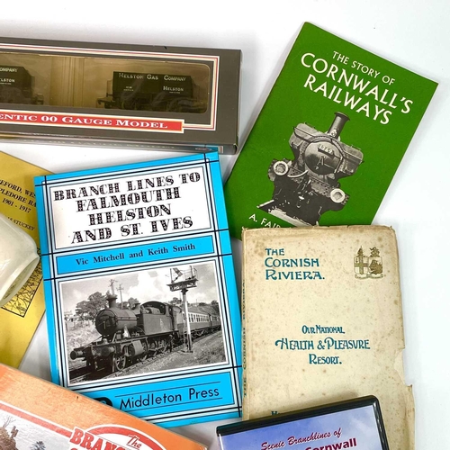 660 - Transport-Railway Devon & Cornwall Interest. Comprising books, limited edition Dapol Helston Gas Com... 