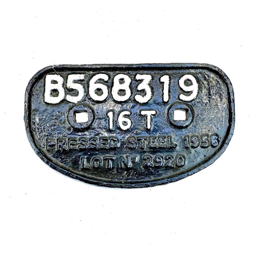 667 - Transport - Railwayana Metal Work: Signs, Token Holder, Wagon Plate. Comprising: 1) Two GWR period c... 