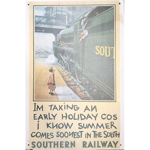 668 - Transport - Railwayana - Railway Carriage Maps & Other Railwayana/Posters etc. Box 1: Comprises 2 fr... 