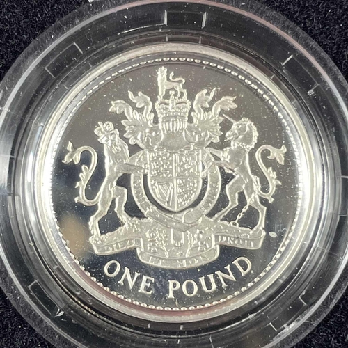 67 - Royal Mint UK 2008 Family Silver Proof Collection of 5 coins. Comprising £1 Arms, £2 Olympic Centena... 