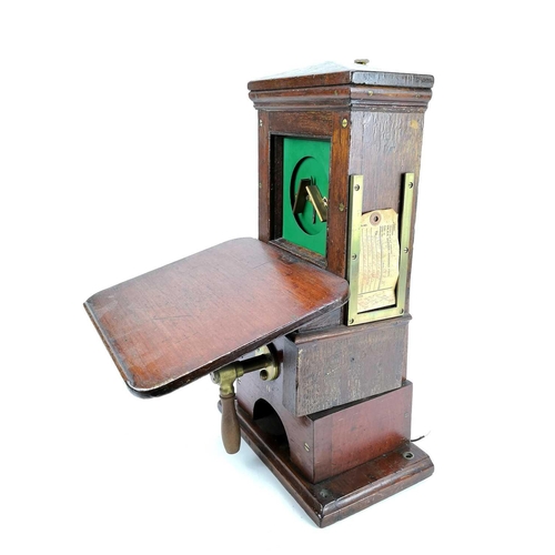 684 - Transport Railwayana - Signal Box Mahogany Cased Single Needle Telegraph Instrument. A good example ... 