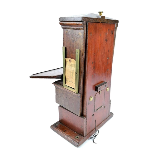 684 - Transport Railwayana - Signal Box Mahogany Cased Single Needle Telegraph Instrument. A good example ... 