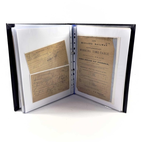 688 - Midland Railway (pre 1923) Paper Ephemera A binder containing in excess of 110 various Midland Railw... 