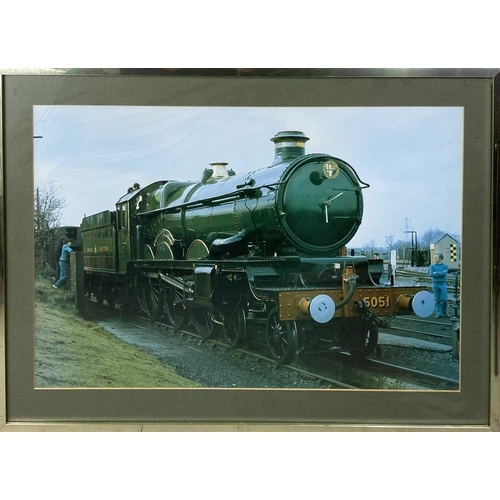 690 - Transport-Railwayana - Cornwall Interest etc. Painting of Hall Locomotive and Other (x11). Lot compr... 