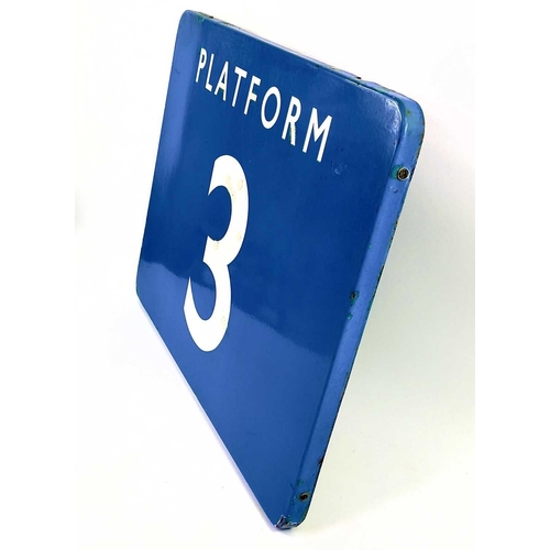 699C - British Railways Scottish Region Station Platform Sign. Comprising a single sided 