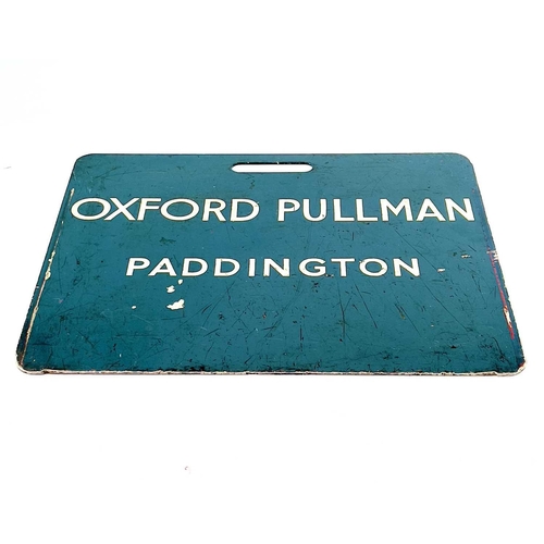 699D - British Railways Carriage Side Named Train Plate. A rail blue 