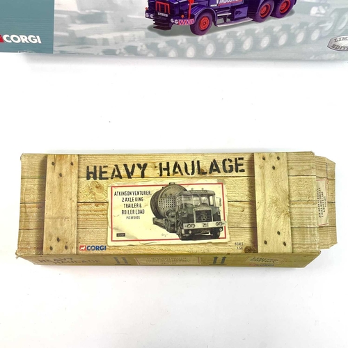 703 - Diecast Pickfords Corgi Heavy Haulage 1/50 Scale (x2). Comprising: 1: Pickfords Atkinson Venturer 2 ... 