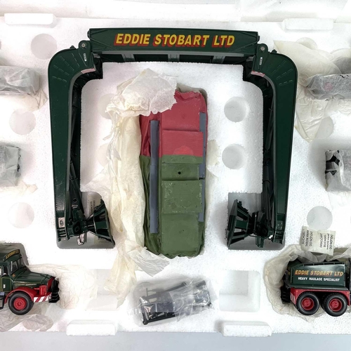 704 - Diecast Eddie Stobart Heavy Haulage 1/50 Scale (x1). Comprising a Scammell Contractor (x2) - Girder ... 