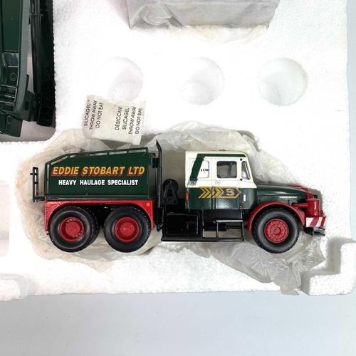 704 - Diecast Eddie Stobart Heavy Haulage 1/50 Scale (x1). Comprising a Scammell Contractor (x2) - Girder ... 