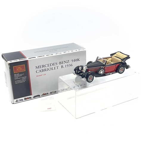 708 - CMC Exclusive Modelle 1:24 Scale. Mercedes Benz 540K Cabriolet B, 1936. A very high quality die cast... 