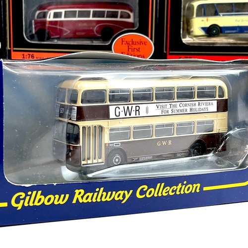 720 - EFE / Corgi / Gilbow 1/76 Scale Boxed Die Cast Buses and Coaches. A box containing 10 different boxe... 