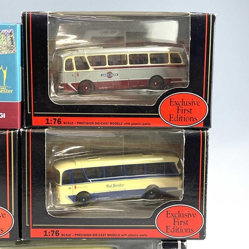 720 - EFE / Corgi / Gilbow 1/76 Scale Boxed Die Cast Buses and Coaches. A box containing 10 different boxe... 