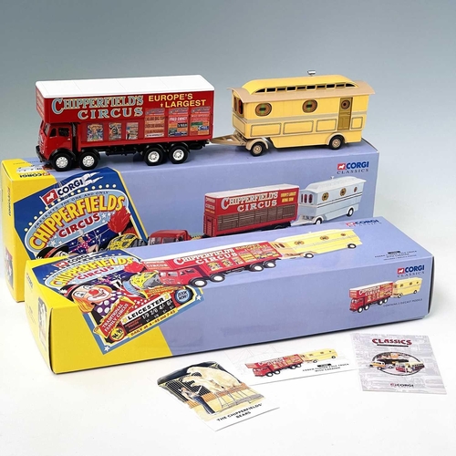 726 - Corgi Classics Chipperfield's Circus Boxed Vehicles with Figures. Comprises 6 boxed examples with va... 