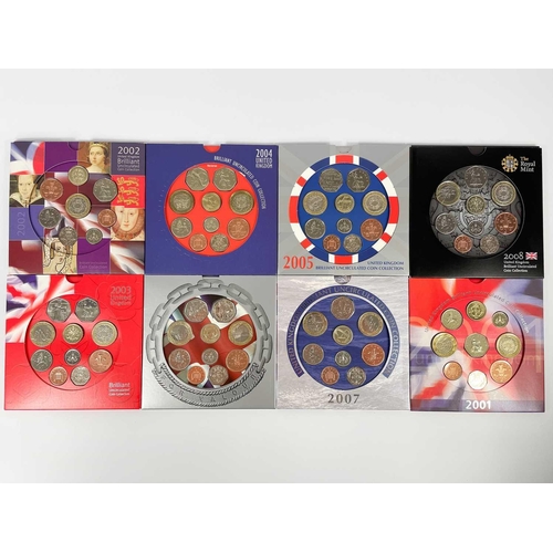 74 - Great Britain Uncirculated Royal Mint 2000 to 2009 Year Sets (Except 2009 Kew Gardens set) (x11). A ... 