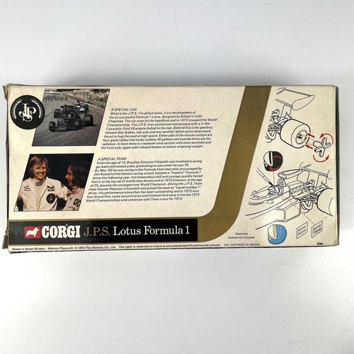 756 - Corgi JPS Lotus Formula 1 1:18 Scale Model. A boxed model - the model being in mint condition with o... 