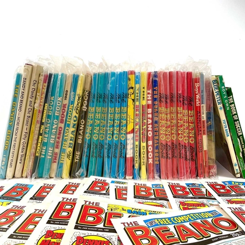 763 - Beano, Beano/Dandy, Dennis the Menace Annuals, Comics etc. Comprising in two boxes: 1: Beano Annuals... 