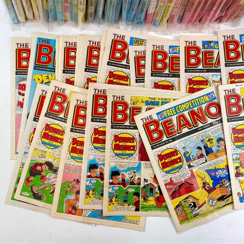 763 - Beano, Beano/Dandy, Dennis the Menace Annuals, Comics etc. Comprising in two boxes: 1: Beano Annuals... 