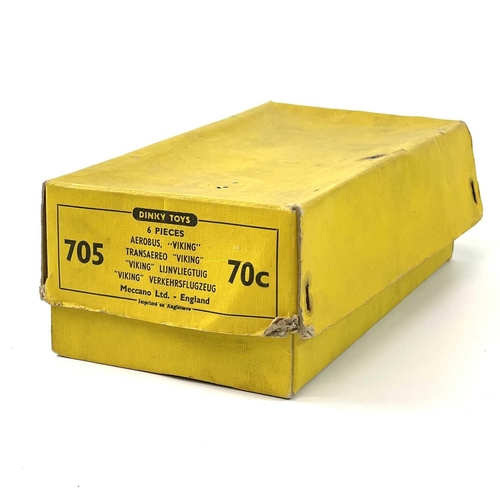 764 - Dinky Pre-War Aircraft & Empty Viking Airliner Box 6 aircraft contained in a yellow 