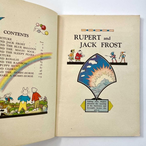 773 - Rupert The Bear 1930's/1940's Original Annuals (x6). Comprising hardback 1939, paperback 1945 good s... 