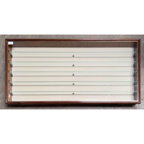 777 - Collector's Wall Display Cabinets (x3) - Ideal for Railway/Diecast Models. Comprising: 1: Shelved un... 