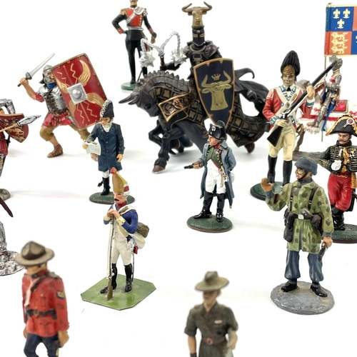 778 - Metal Military Figures etc. Approximately 20 metal figures (various scales) many handpainted by Ken ... 