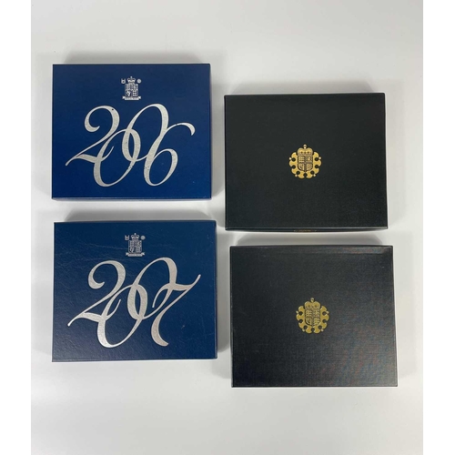 78 - Great Britain Proof Royal Mint 2006 to 2008 Year Sets (x4). A bag comprising 4 proof sets from 2006 ... 