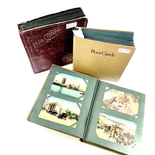 904 - Post card Albums x3 Comprising: Album1: Containing in excess of 150 cat postcards including art type... 