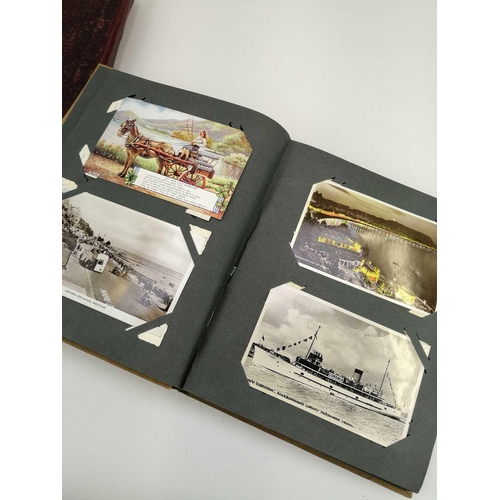 904 - Post card Albums x3 Comprising: Album1: Containing in excess of 150 cat postcards including art type... 