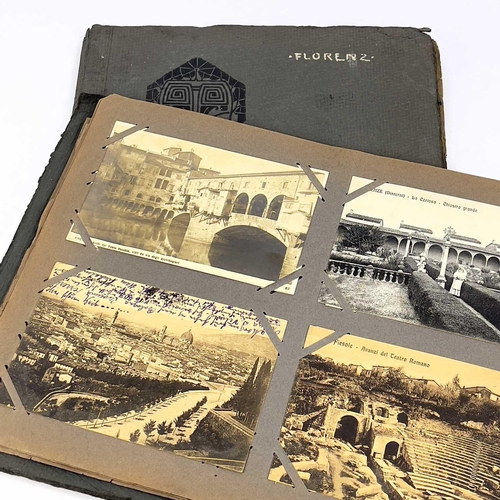 907 - Italian Postcard Albums (x2). Two albums with Italian postcards including much Florence